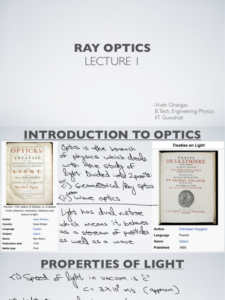 Ray Optics Complete | PDF
