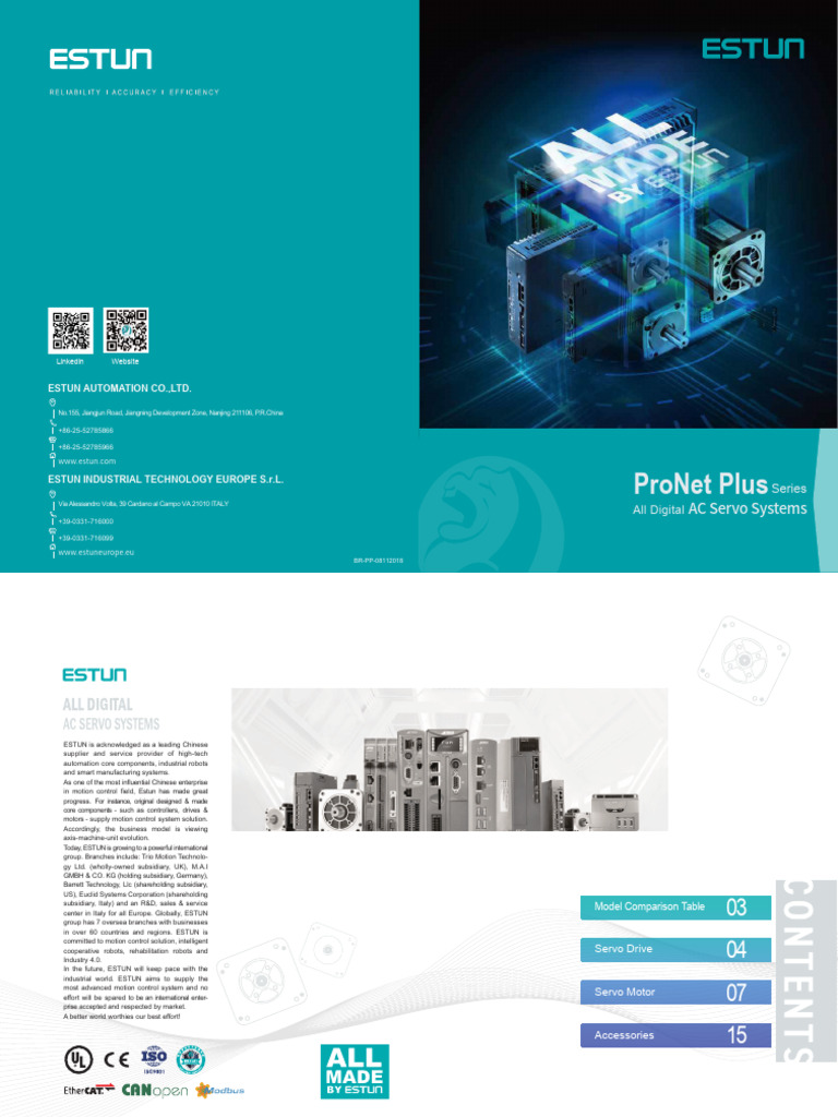 Pronet Plus: Ac Servo Systems | PDF | Electrical Impedance | Electrical ...