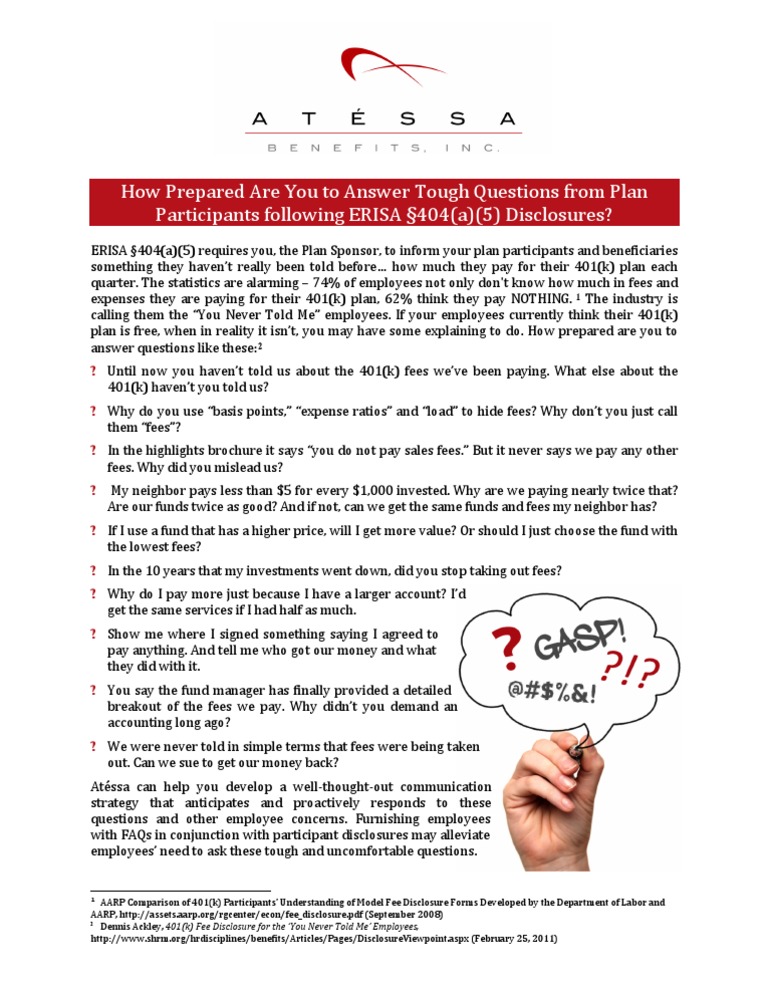 How Prepared Are You To Answer Tough Questions From Plan Participants ...
