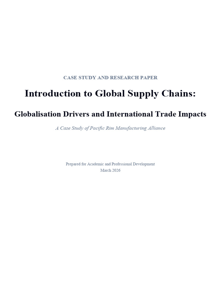 Global Supply Chains Case Study | PDF