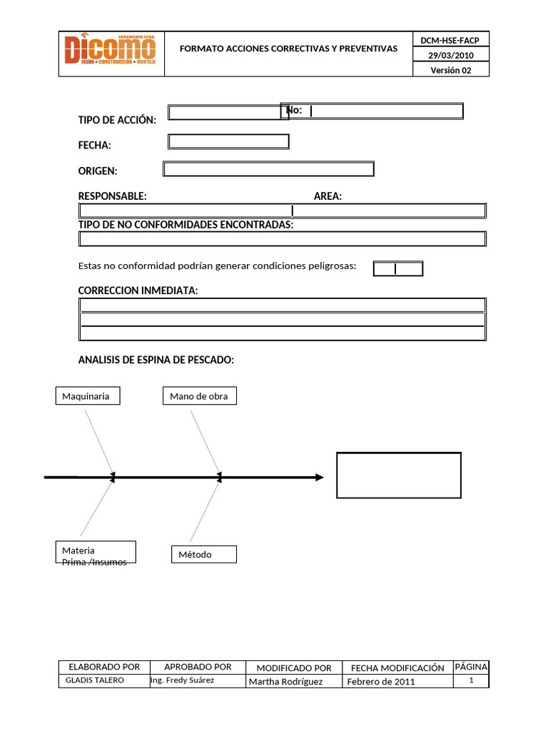 Dcm-Hse-Facp Formato Ac | PDF