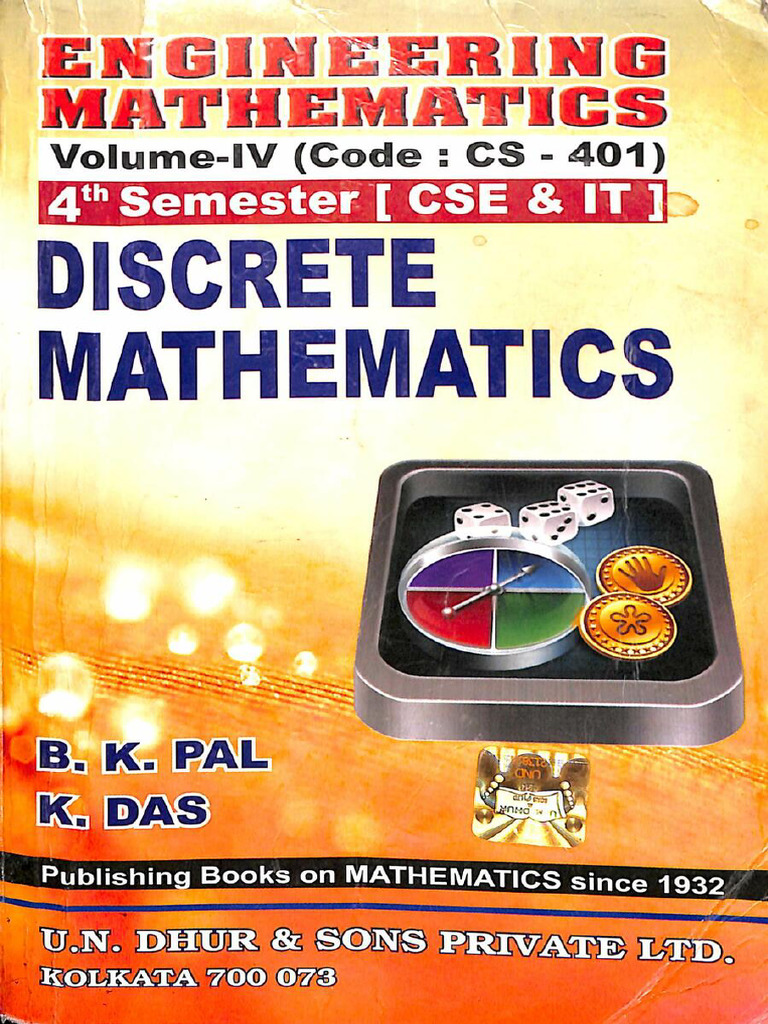 Engineering Mathematics Vol 4 Cs 401 Discrete Mathematics Compress | PDF