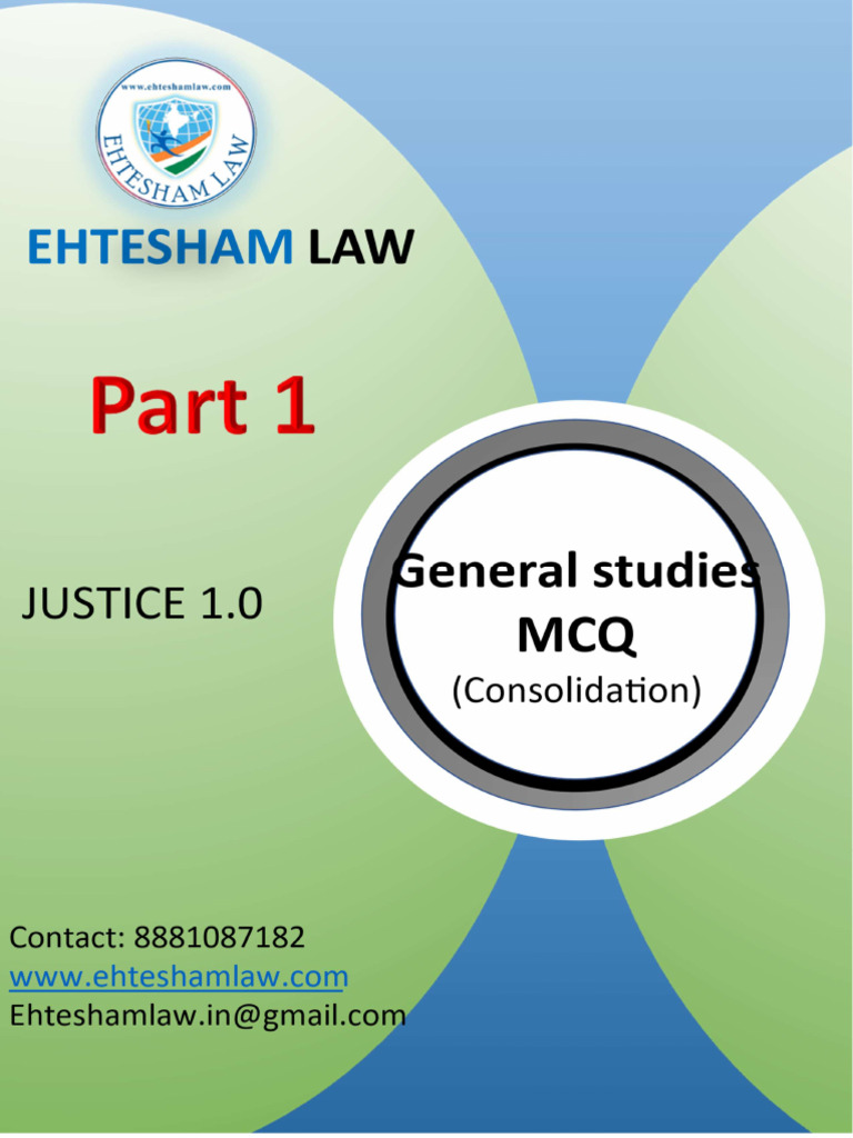 General Studies Part 1 Ehtesham Law | PDF