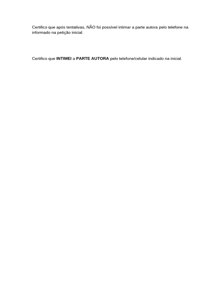 Modelo de Certidão | PDF