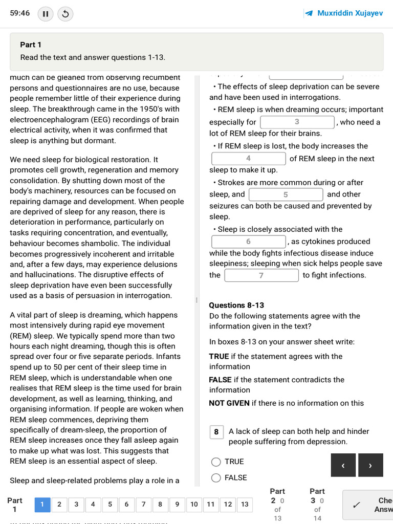IELTS Full Reading Practice_1771501148412 | PDF