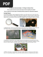 A Long-Term Survival Guide - 101 Ways To Start A Fire