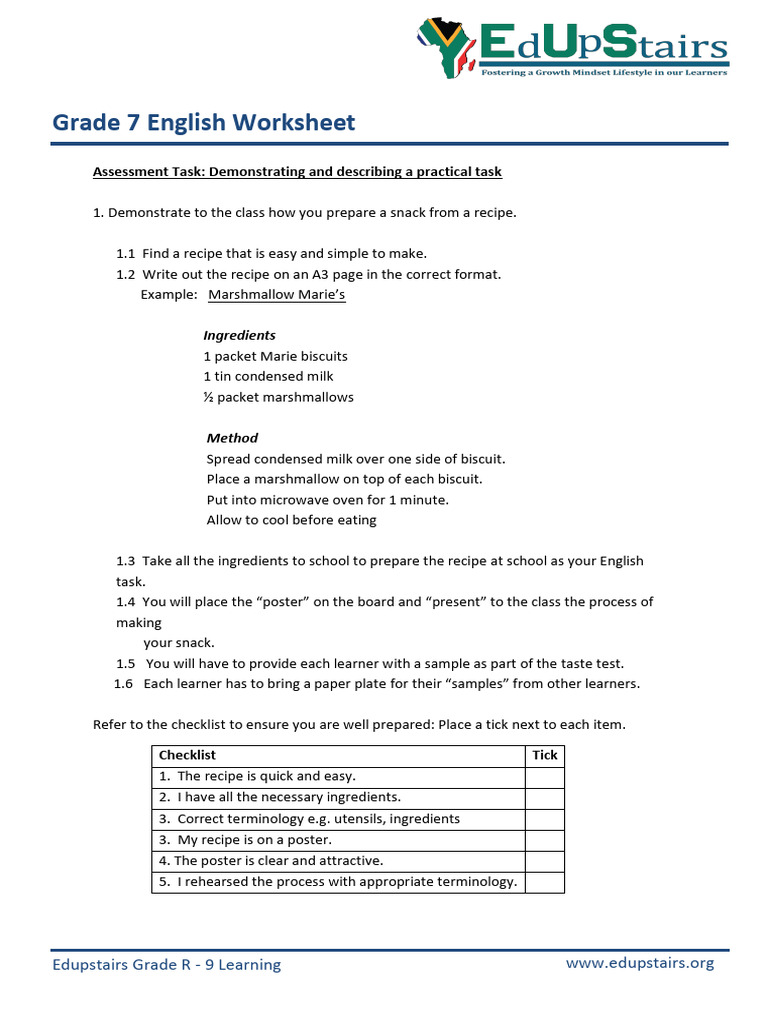 Demonstrating and Describing A Practical Task | PDF