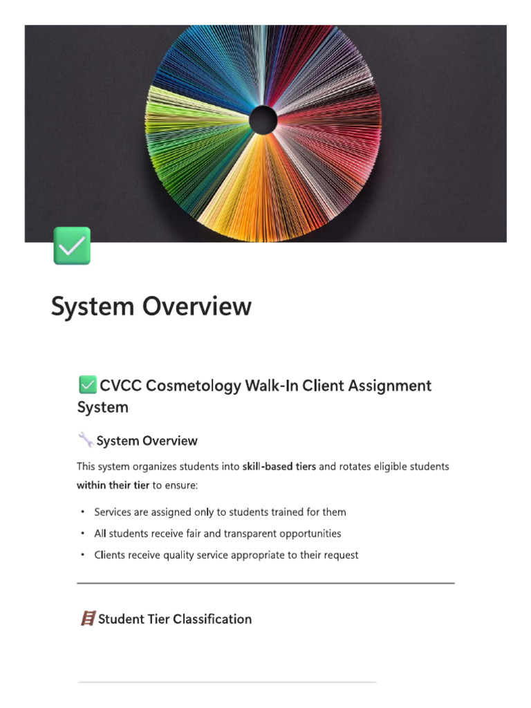 1.1 COS WalkIn Client Assignment_Overview | PDF