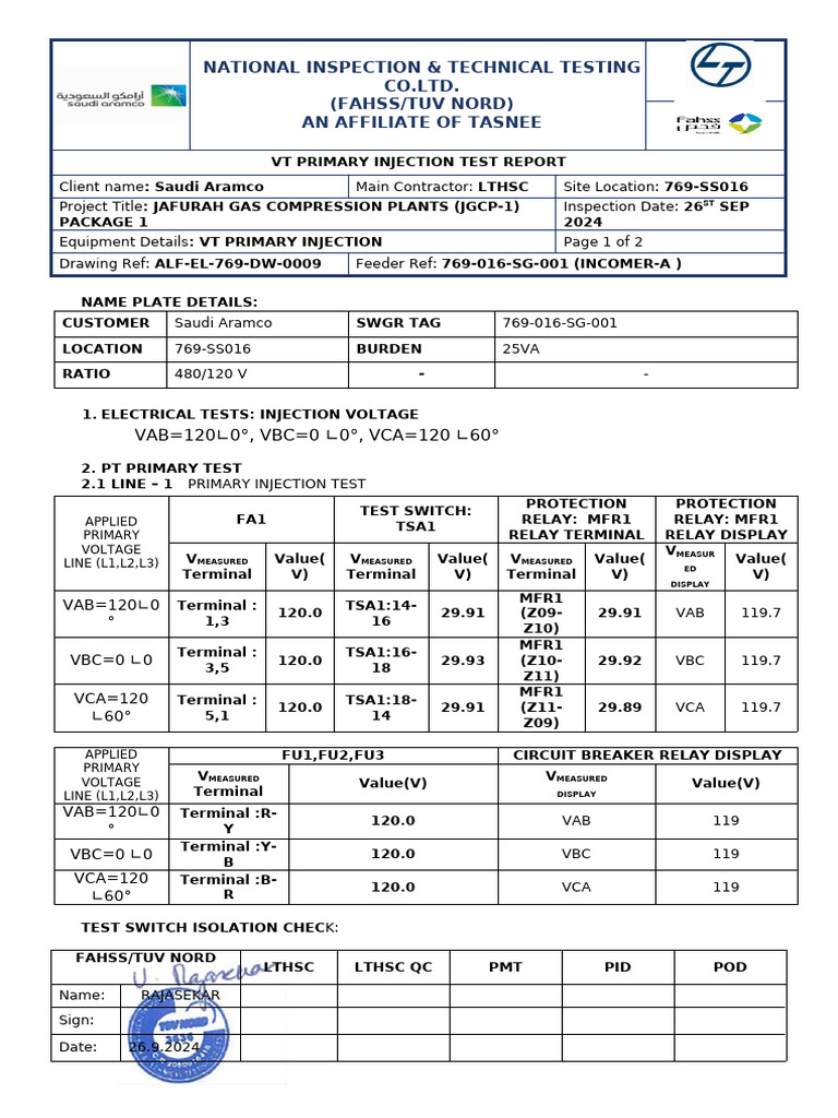 01_line-1 Pt Primary Injection | PDF