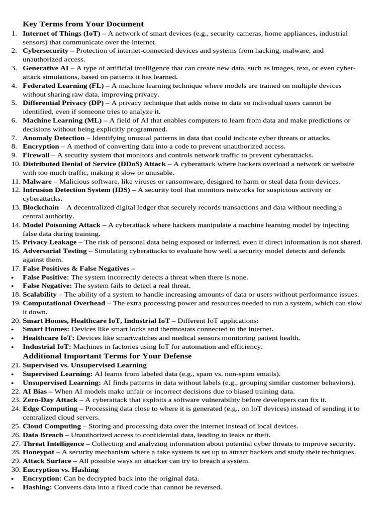 Key Terms From Your Document | PDF | Security | Computer Security