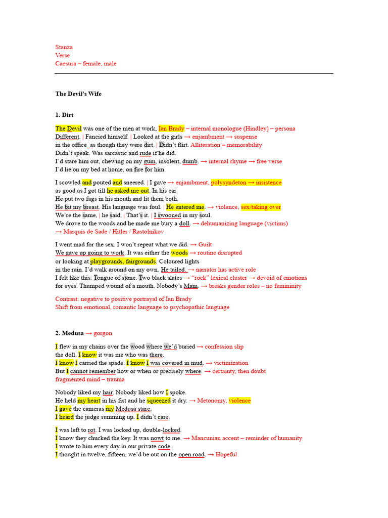 Duffy Poems | PDF