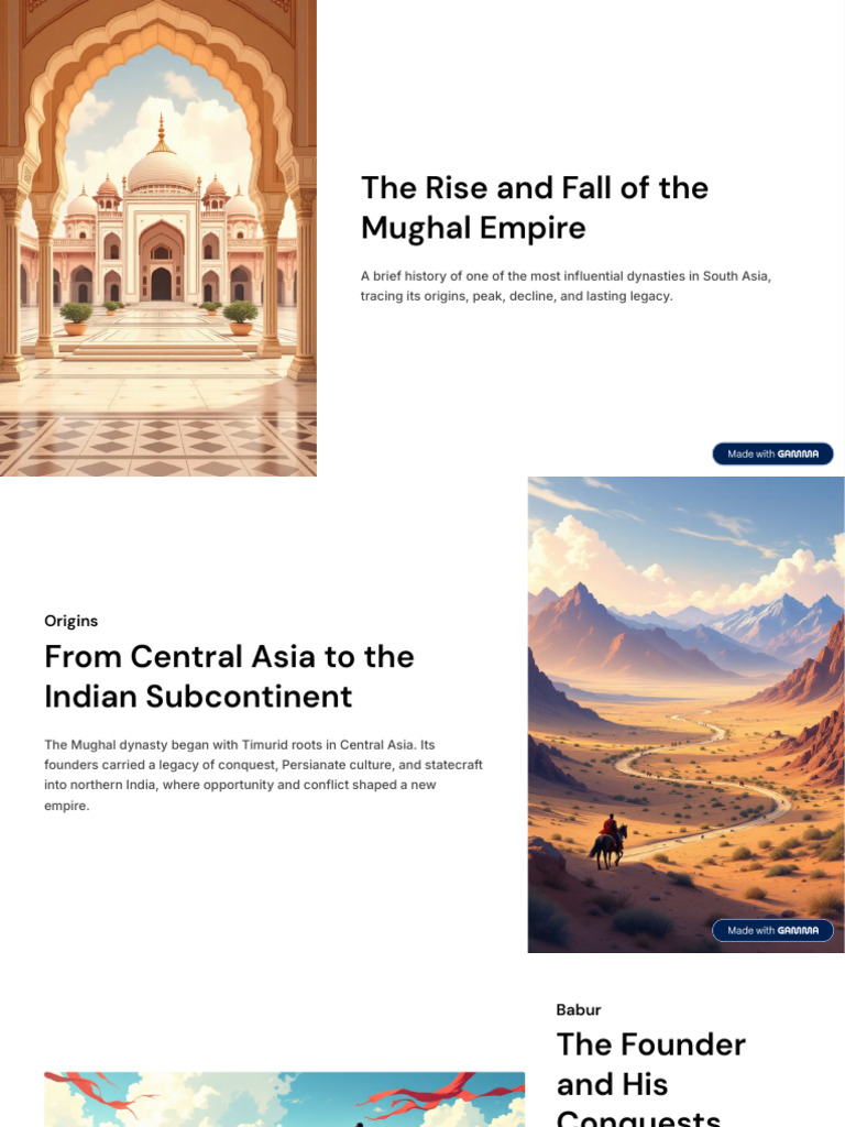 The Rise and Fall Of The Mughal Empire | PDF | Mughal Empire
