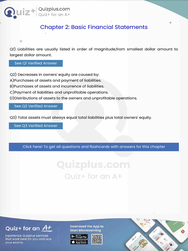 Liabilities Are Usually Listed in Order of Magnitudefrom Smallest ...