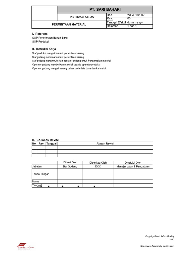 Contoh WI | PDF