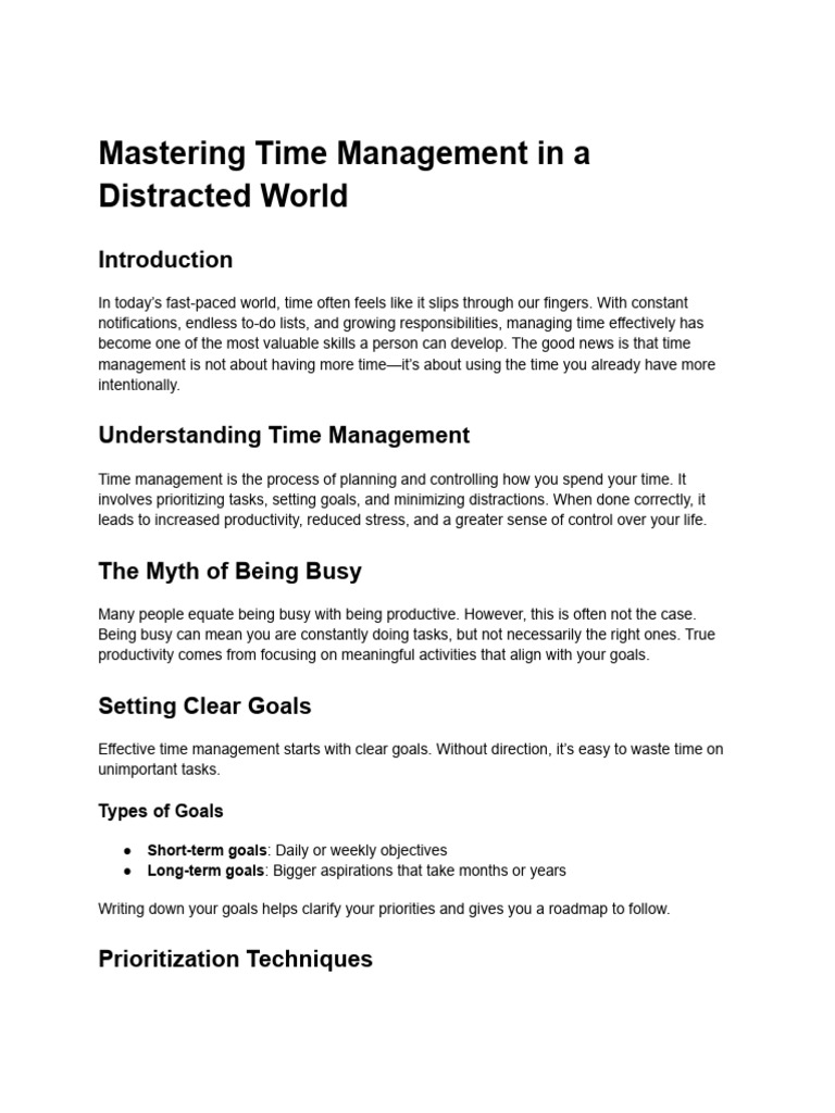 Uploads | PDF | Time Management | Professional Skills
