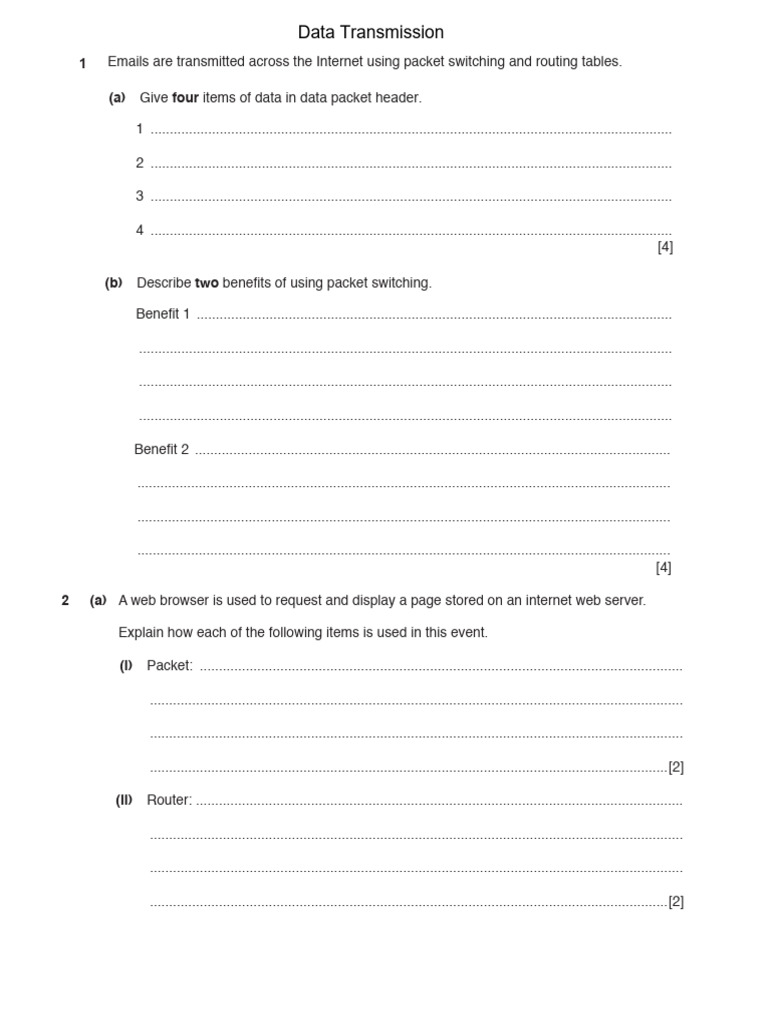 Chapter 2 Data Transmission | PDF