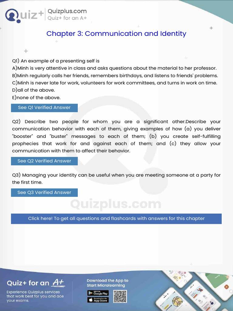 An Example of A Presenting Self Is | PDF