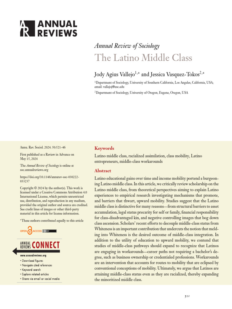 The Latino Middle Class | PDF