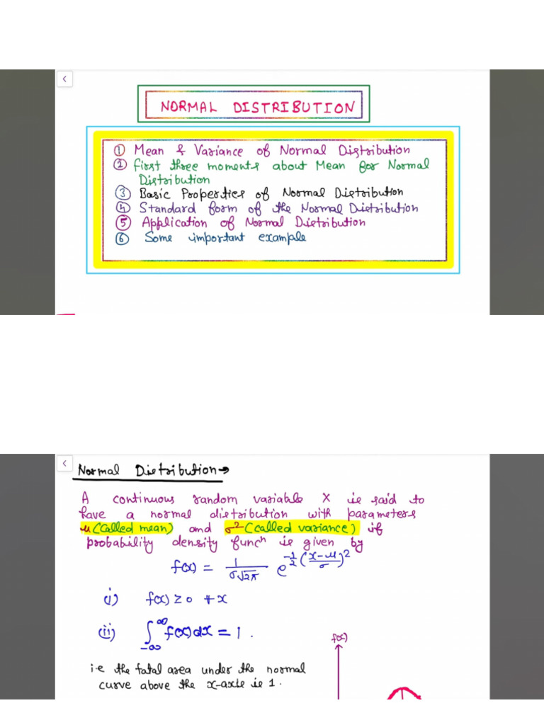 Normal Distribution Function | PDF
