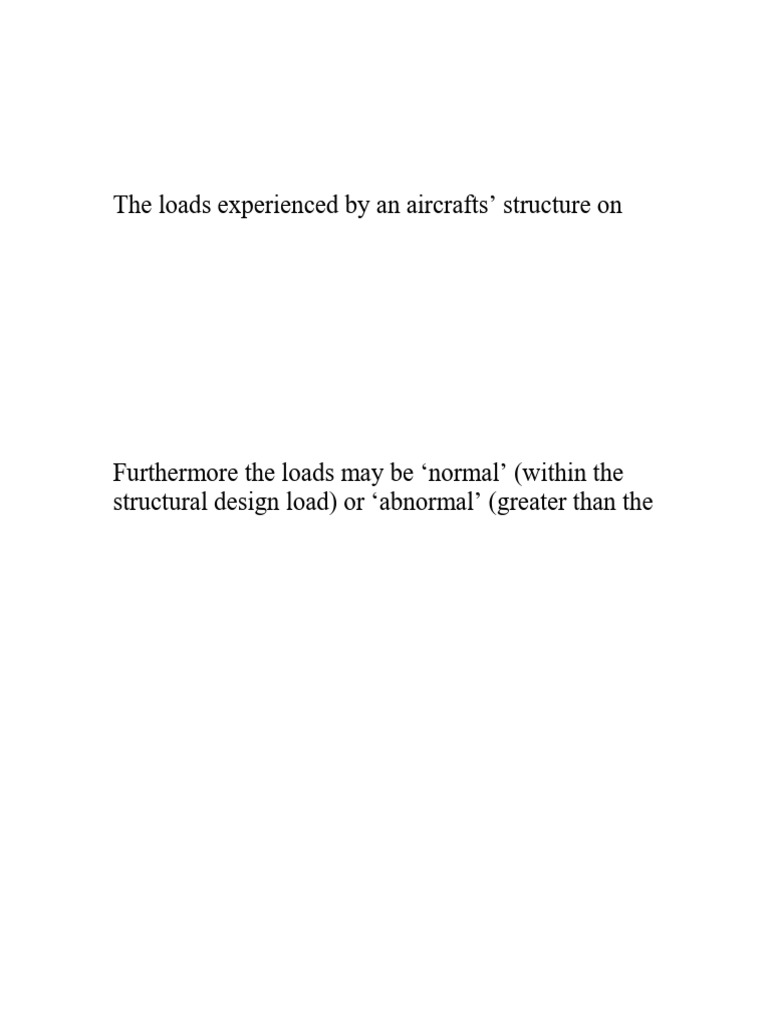 AMM322 Aircraft Sheetmetal a - Flight Ground Loads-merged | PDF