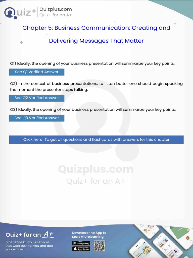 Ideally The Opening of Your Business Presentation Will Summarize Your ...