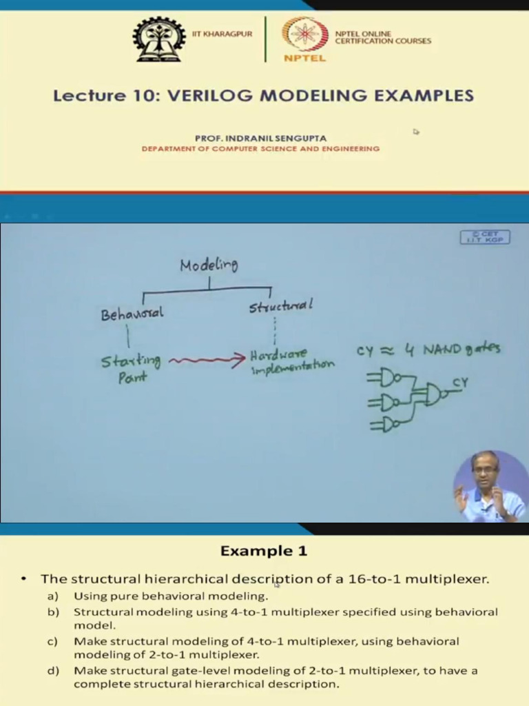 Lecture 10 & 11 Verilog Modelling Examples | PDF