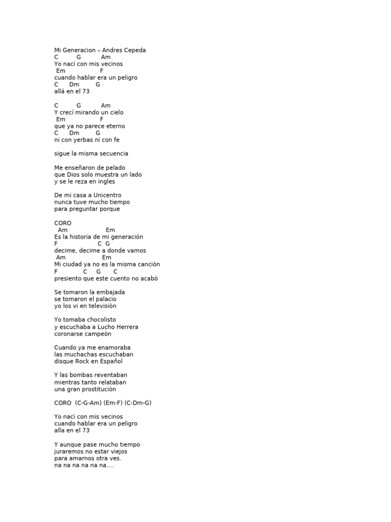 Mi Generacion | PDF