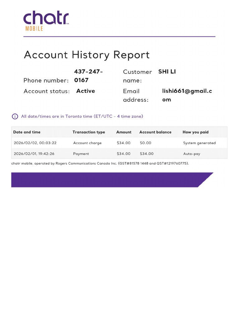 Chatr Report | PDF