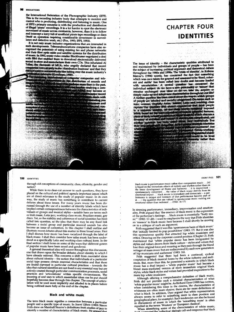 Negus- Identities | PDF