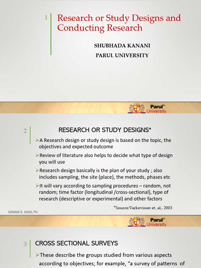 Res Study Designs Unit 3 Sk | PDF | Cohort Study | Experiment
