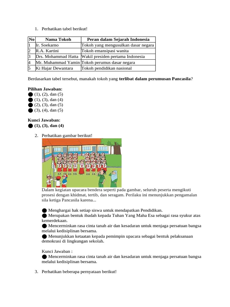 Soal Asaj Pend - Pancasila 2026 | PDF