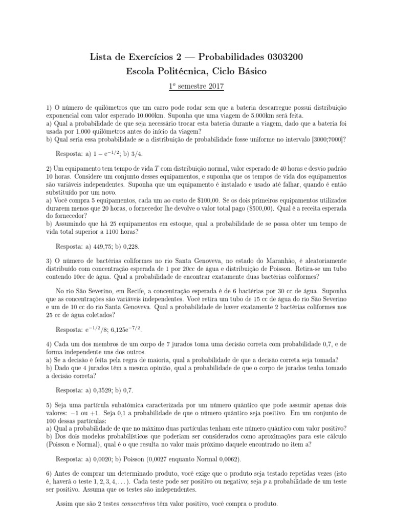 2016 Lista 2 A | PDF