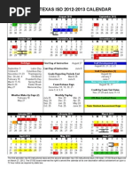 DISD Options For 2012-2013 School Year Calendar | PDF | Academic Term |  Observances