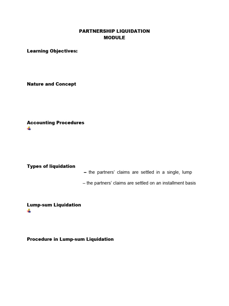 Partnership Liquidation | PDF | Debits And Credits | Liquidation