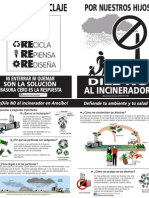 Brochure contra el Incinerador