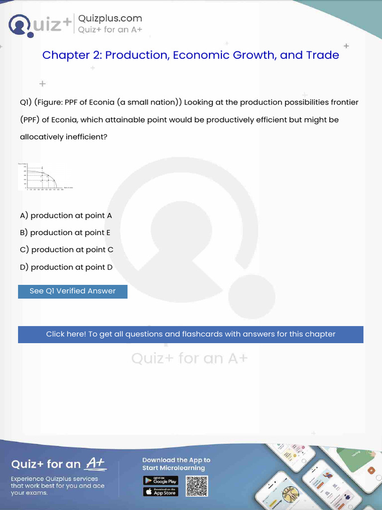 Figure Ppf of Econia a Small Nation Looking at the Production ...