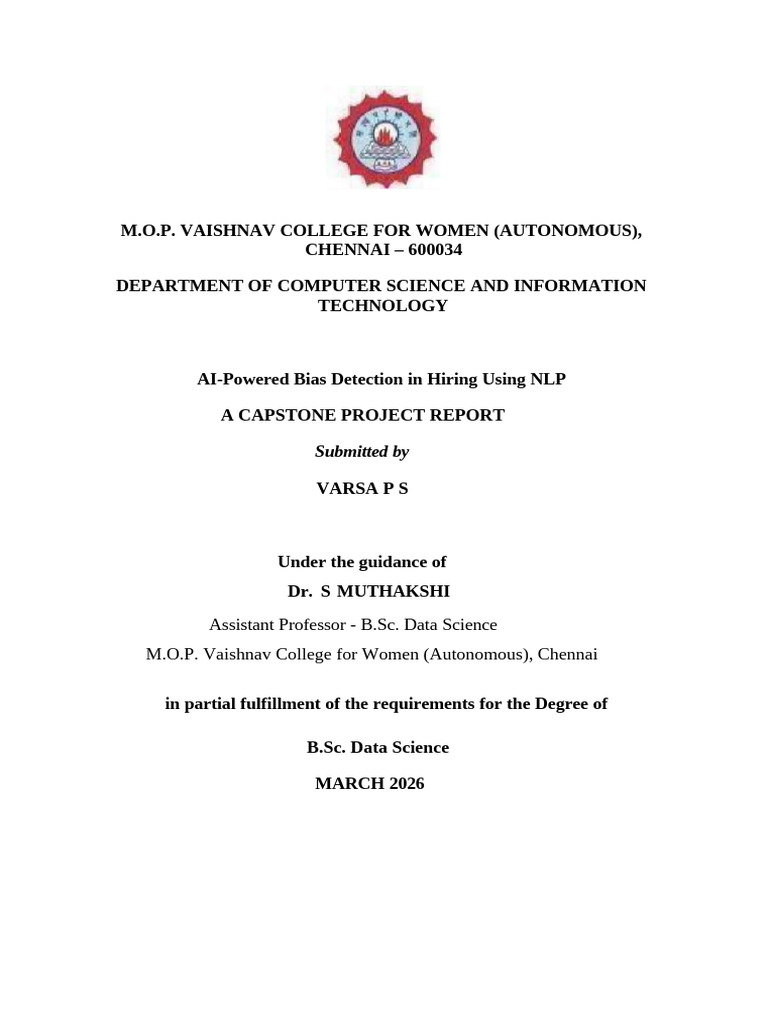 Capstone Documentation Varsa 49 (1) (1) | PDF | Machine Learning ...