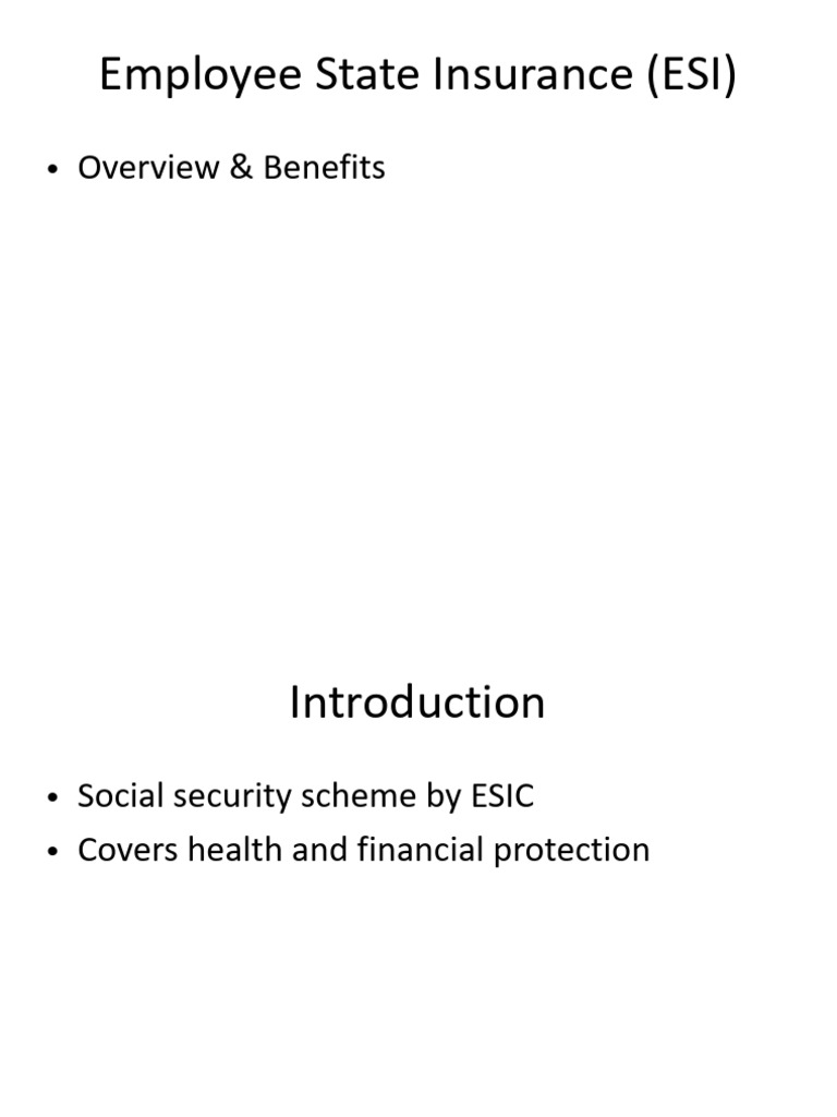 ESI Presentation | PDF