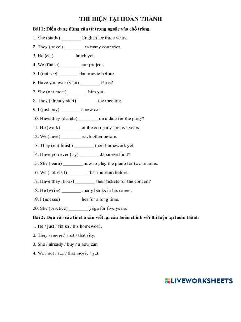 Worksheet 8182489 | PDF