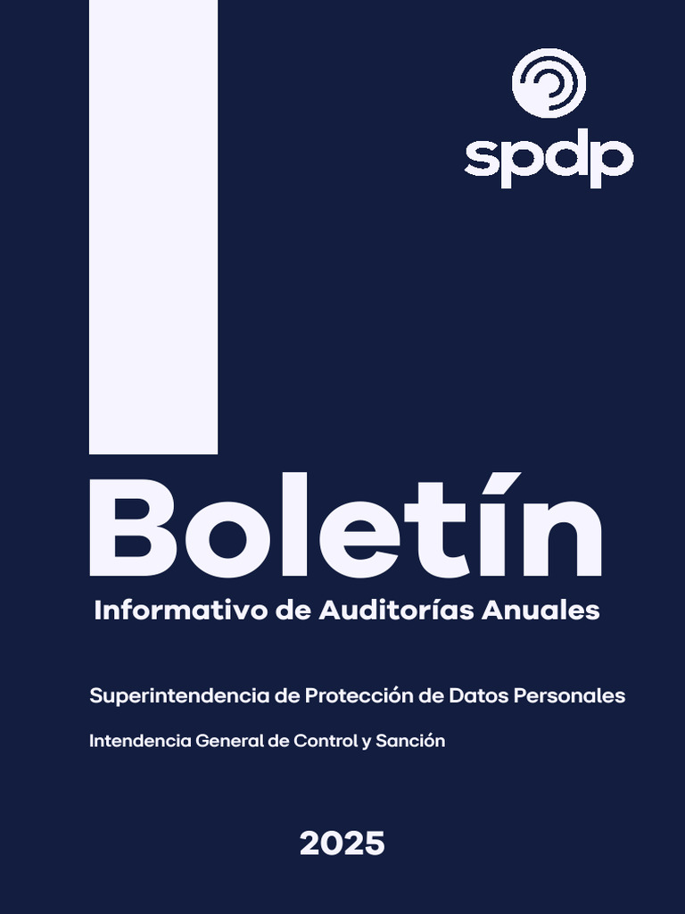 Auditoria SPDP | PDF | Privacidad de la información | Auditoría