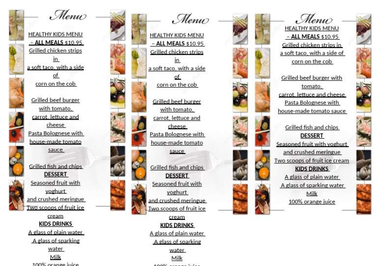 Menu | PDF