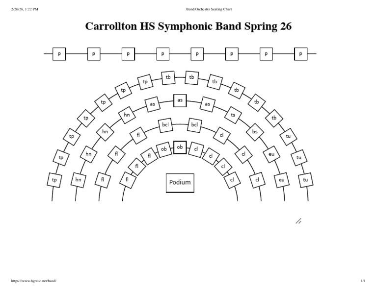 SB Seating Chart Spring 26 | PDF