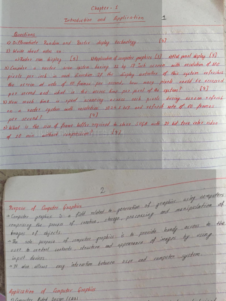Easy and Important Notes CG | PDF