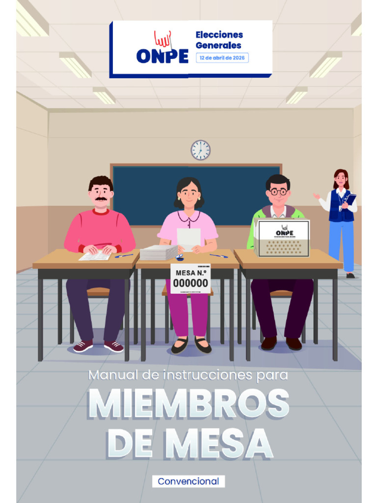 Manual para Miembros de Mesa - Convencional | PDF