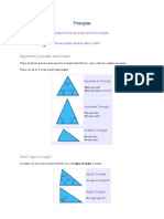 Triangles: Equilateral, Isosceles and Scalene