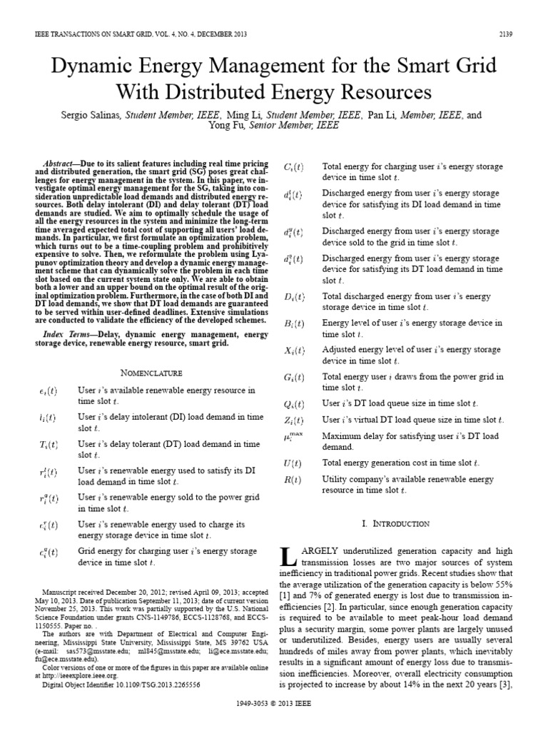 Smart Grid | PDF | Electrical Grid | Distributed Generation