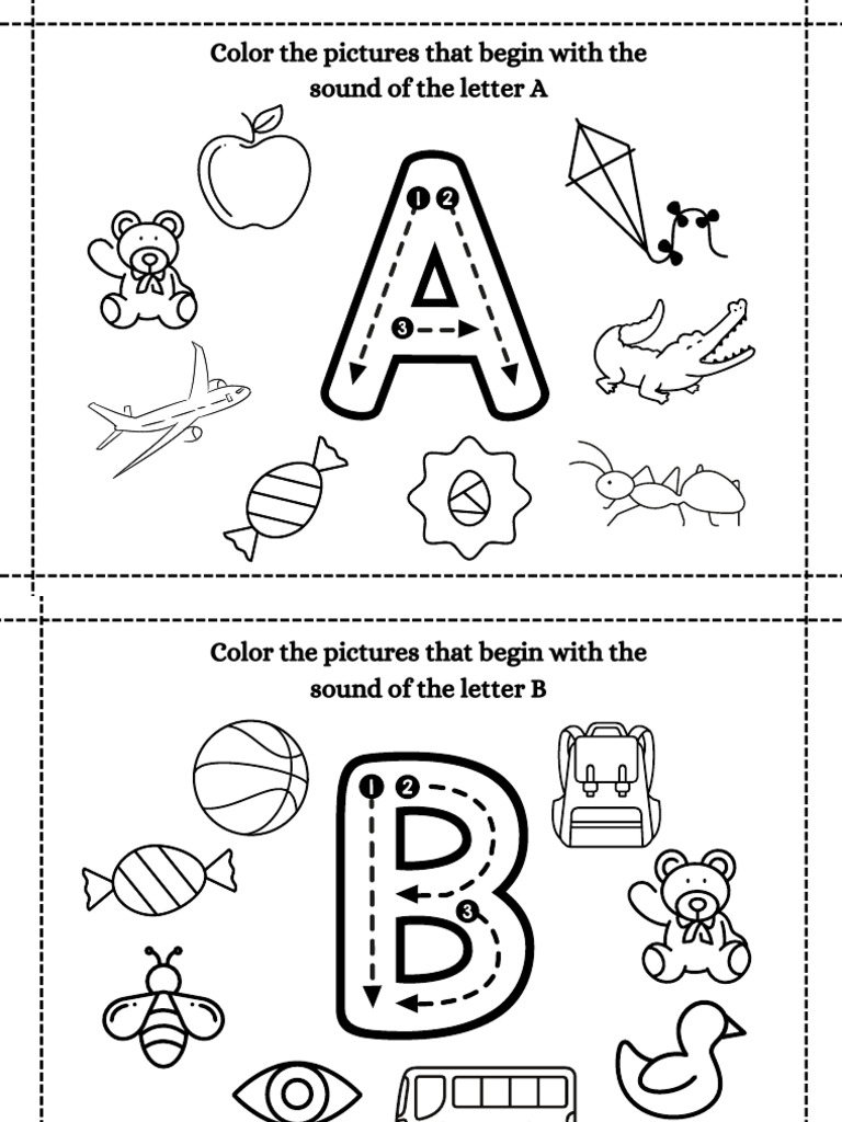 Letters and Sounds Worksheets (A4) | PDF