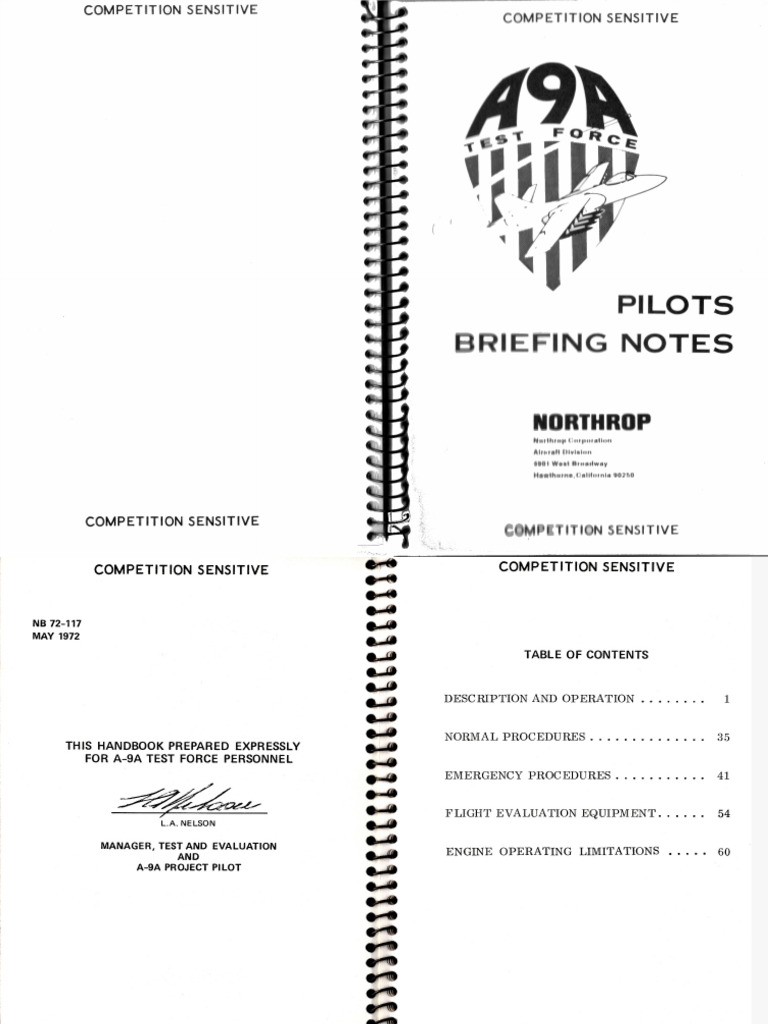 Northrop A 9A | PDF