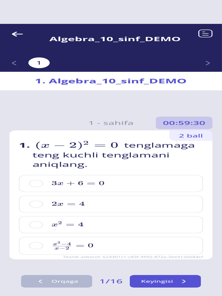 Algebra 10 Sinf DEMO | PDF