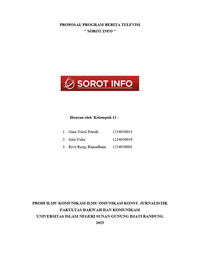 Contoh Proposal Produksi Televisi | PDF
